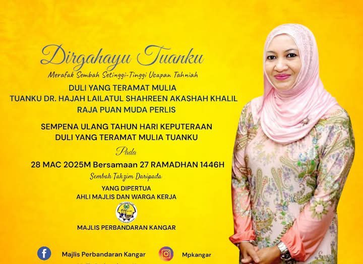 Birthday raja muda perlis perempuan