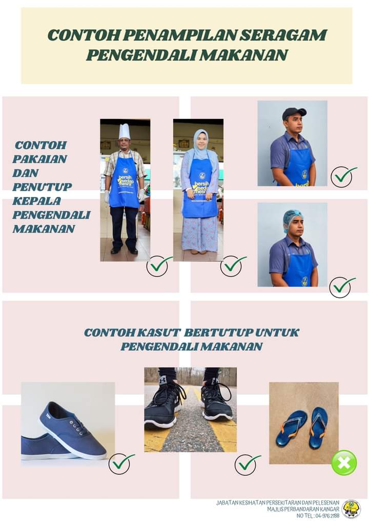 PERATURAN PAKAIAN PENGENDALI MAKANAN (BERKUATKUASA 1 JANUARI 2022)