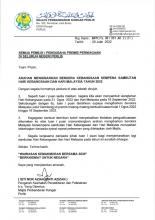 ARAHAN MENGIBARKAN BENDERA NEGERI SEMPENA SAMBUTAN HARI KEBANGSAAN DAN HARI MALAYSIA TAHUN 2022 (SEMUA PEMILIK / [ENGUSAHA PREMIS PERNIAGAAN DI SELURUH NEGERI PERLIS)
